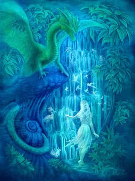 Wasserfall der Kreativität
