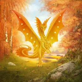 Goldener Drache